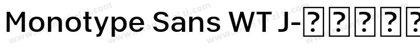 Monotype Sans WT J字体转换